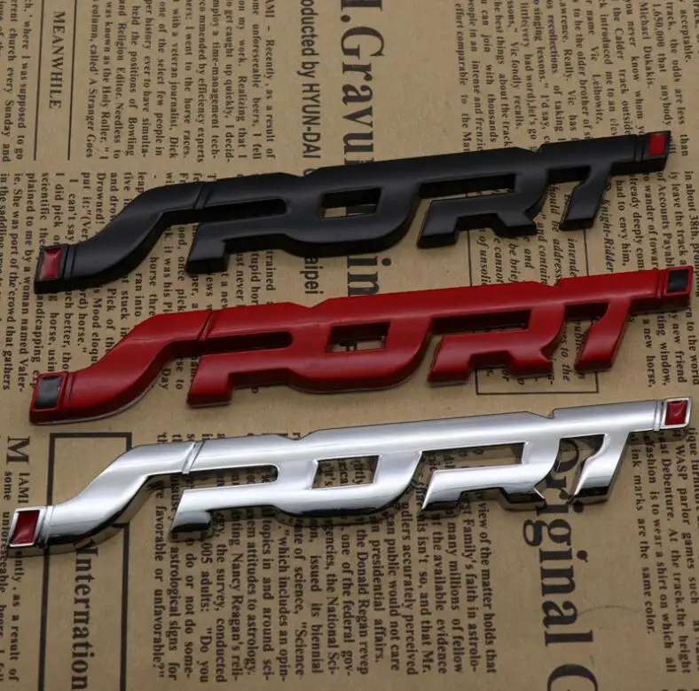 3D металлический багажник автомобиля гоночная Спортивная Наклейка для Honda HR V Vezel