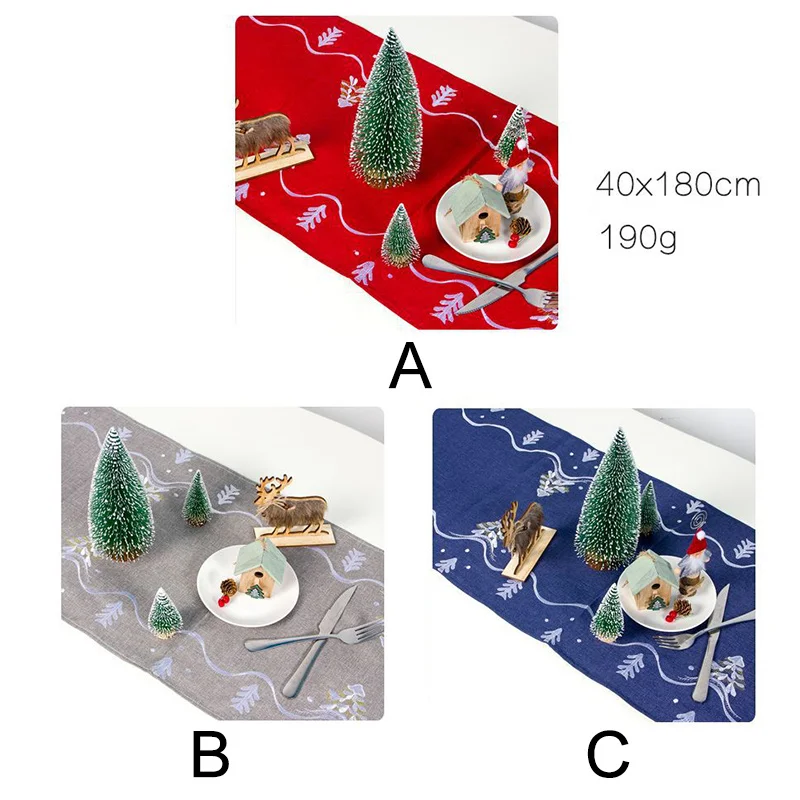 Рождественская скатерть прямоугольный кухонный стол вышитая дорожка украшение