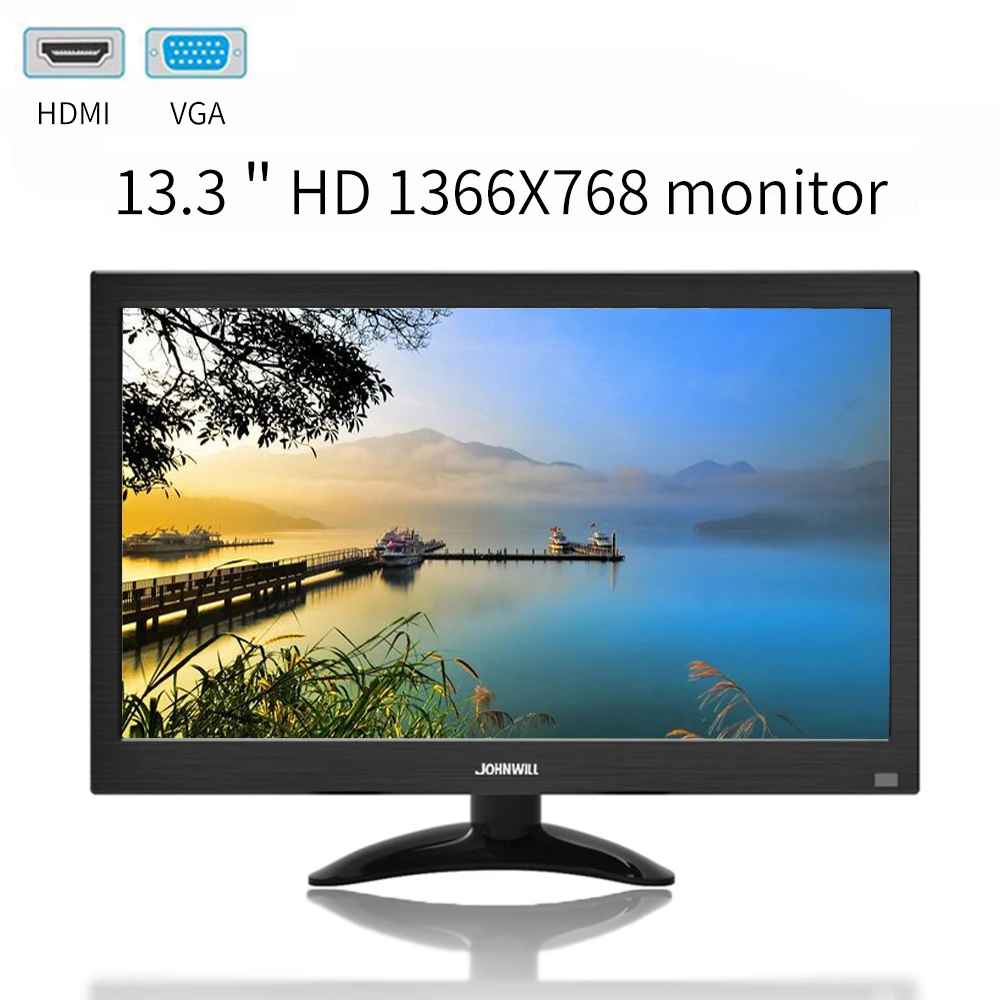13 3 &quot1366x768 портативный HD монитор ПК ЖК дисплей ТВ с HDMI VGA USB AV BNC 12/10.1 дюймовый