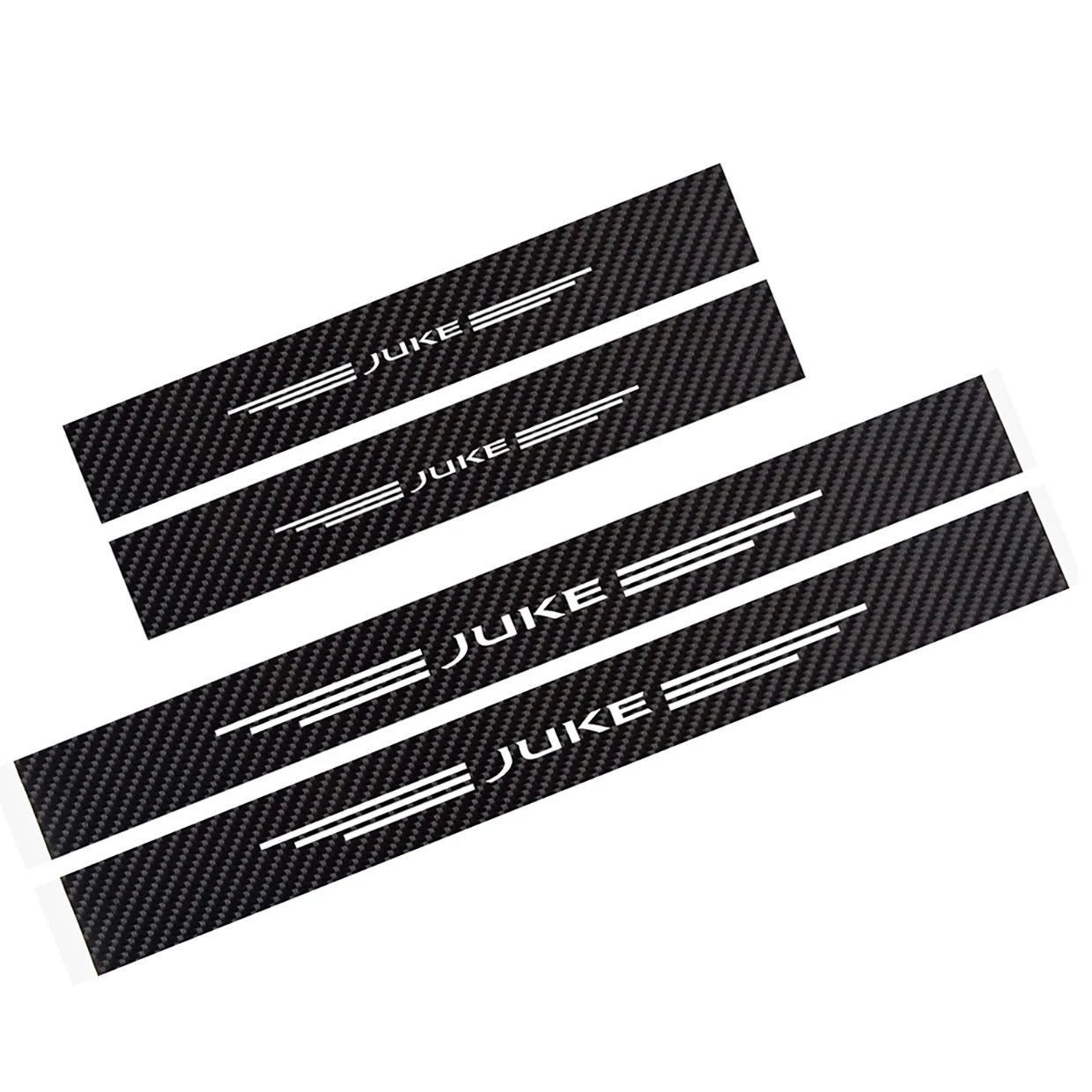 4 Шт Автомобильные накладки на пороги и устойчивая к царапинам углеродного