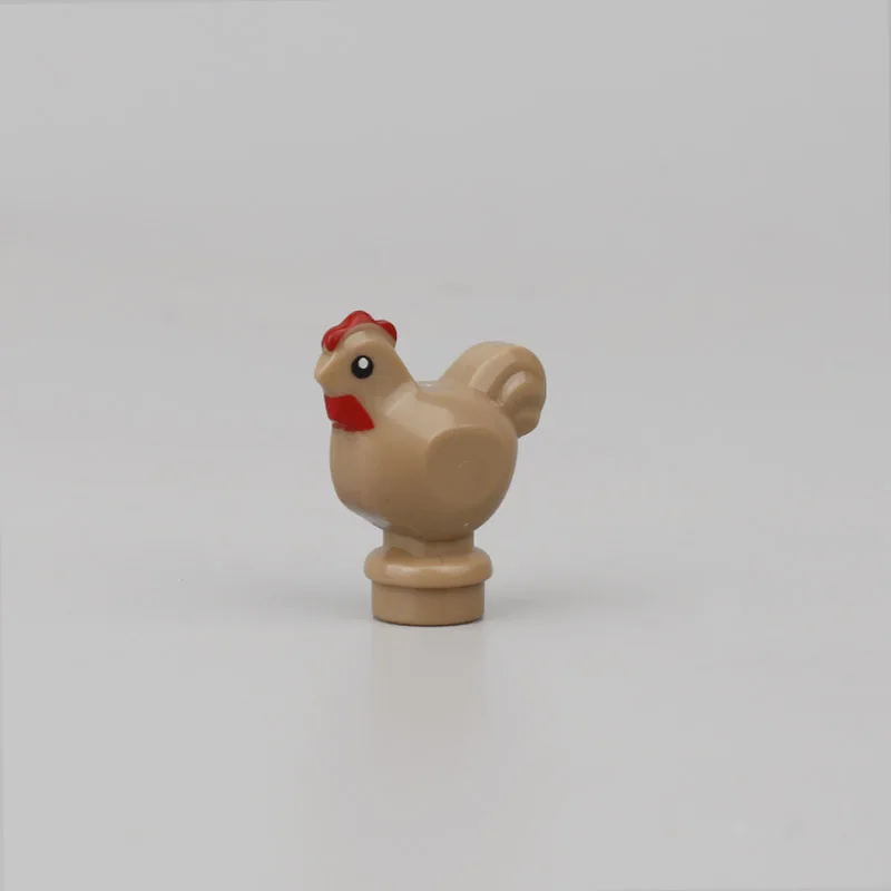 Строительные блоки для цыплят MOC животные ферма город аксессуары курица яйца