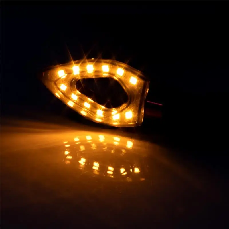 Светодиодсветильник поворотники для мотоциклов сигналы поворота в форме сердца