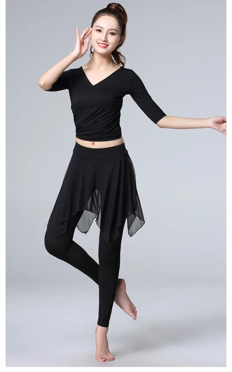 Женская шифоновая юбка с леггинсами черные гибкие длинные брюки из хлопка для