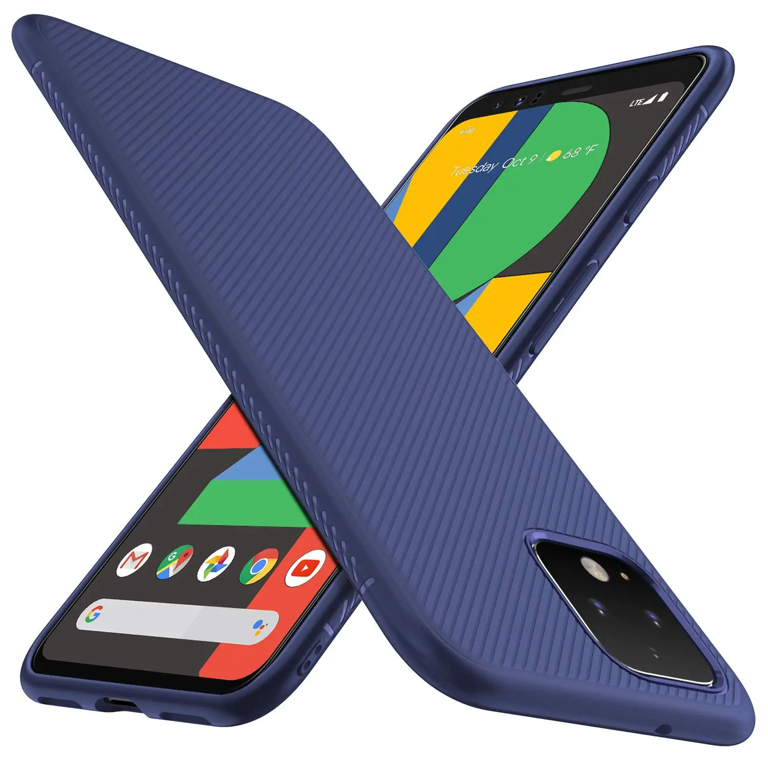 Синий Чехол для Google Pixel 4, чехол для Google Pixel 4, устойчивый к царапинам и противоскользящий Мягкий ТПУ чехол - Цвет: Синий