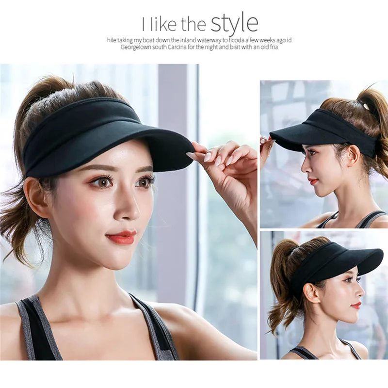 Новинка Пустой Топ одноцветная шапка для мужчин и женщин Спортивная теннисная