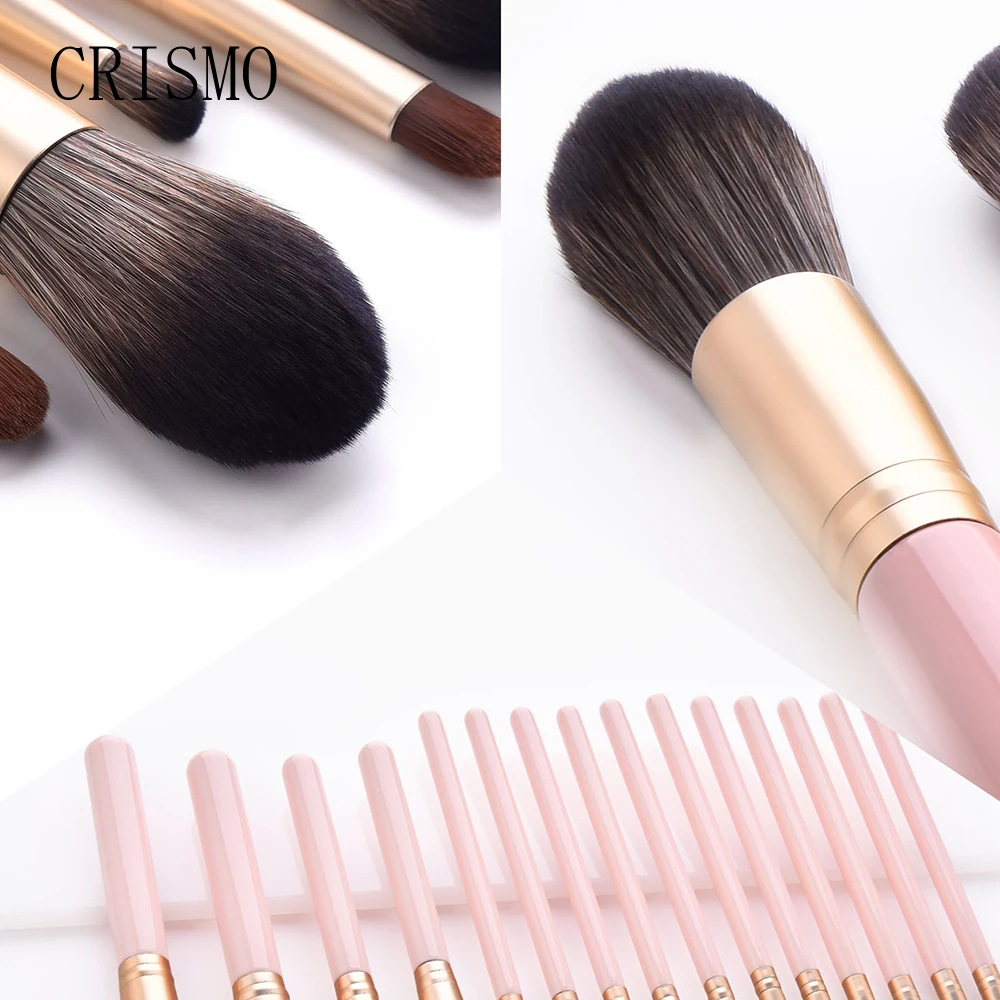 Набор кистей для макияжа CRISMO профессиональные пудры основы теней век бровей губ