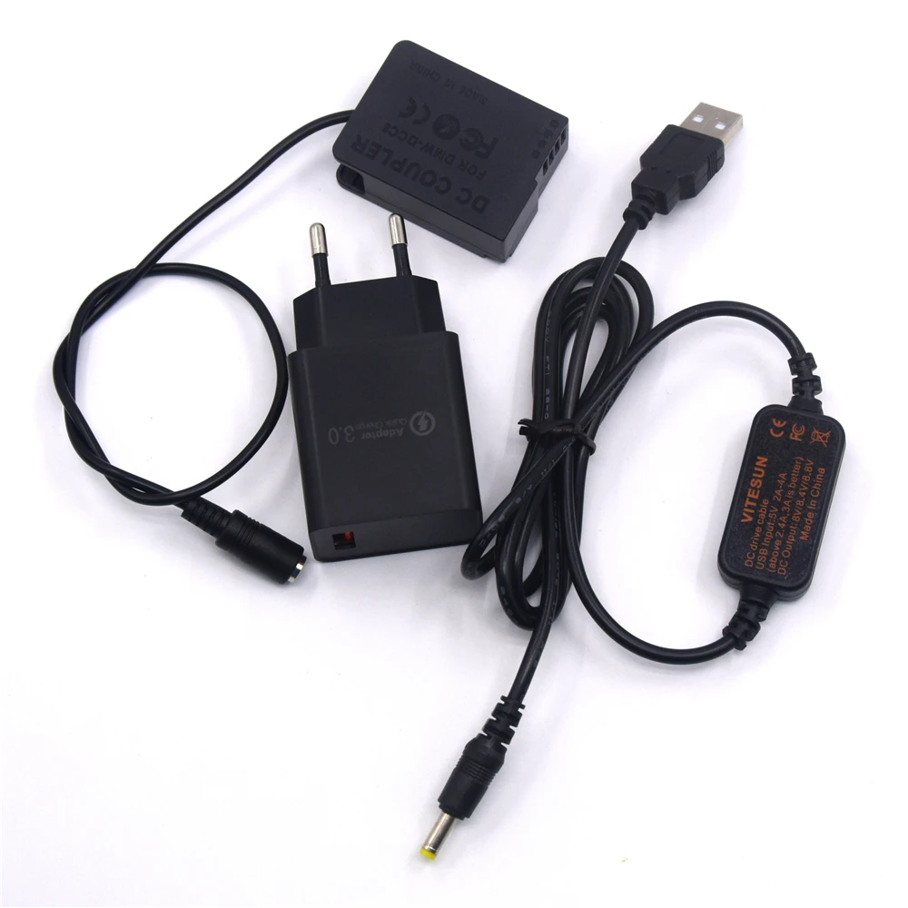 USB кабель для зарядного устройства DE A79 BLC12 BLC12E поддельная батарея Lumix DMW DCC8 FZ2000 FZ300