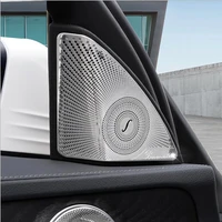 stainless steel car door audio speaker sequins cover trim sticker for mercedes benz c class c180 c200 w205 styling 2015 2018