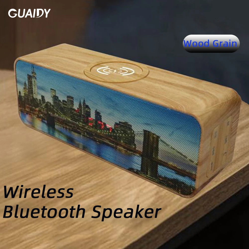 Bluetooth открытый динамик W5 большой объем сабвуфер беспроводной зарядки мини аудио