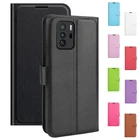 Кожаный чехол для Xiaomi Redmi Note 10 Pro 10T 10S 10X 4G, противоударный чехол-книжка с откидной крышкой, чехол для Redmi Note10 5G 2021