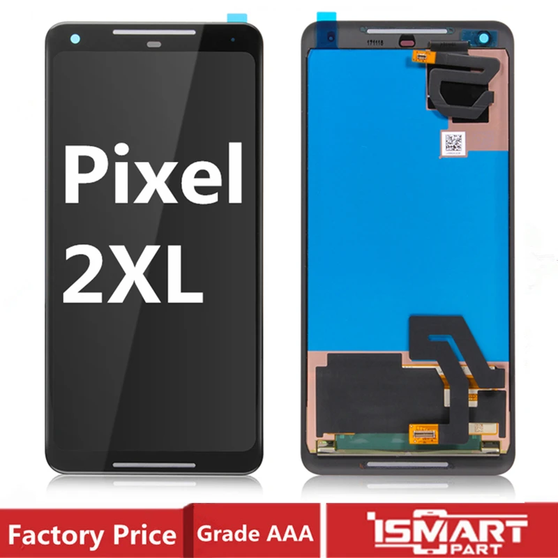 

Оригинальный ЖК-дисплей для Google Pixel 2 2XL, дисплей с сенсорным дигитайзером, экран в сборе AMOLED, запасные части для ЖК-дисплея
