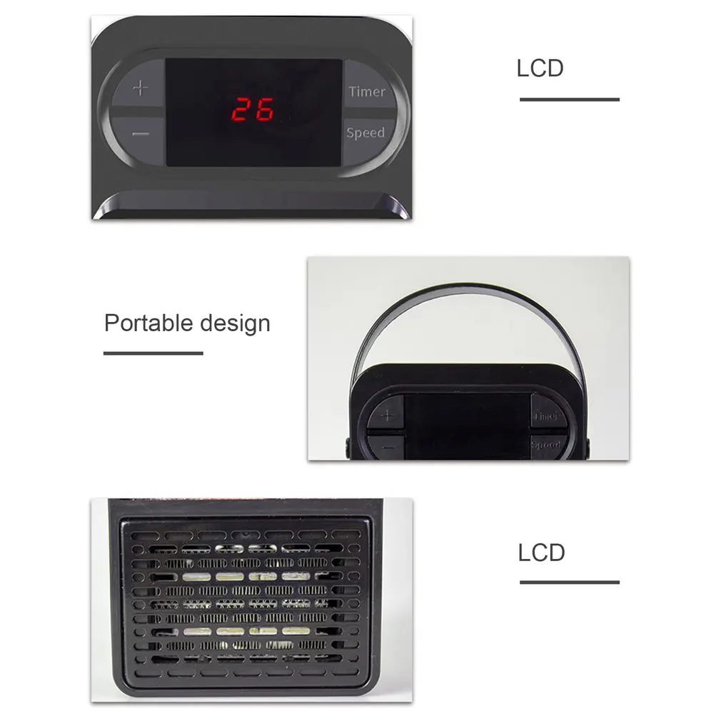 3d Simulation Flame Heater Fast Hot Portable Mini Air Conditioning Fan Home Desktop New US/EU | Бытовая техника
