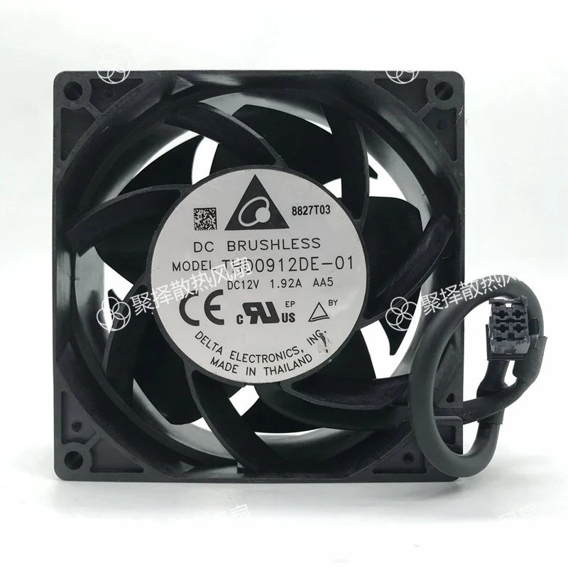 Оригинал THD0912DE - 01 90*9 см 38 мм 12 В 1,92 а большой вентилятор воздушного охлаждения