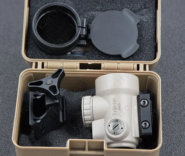Тактический Trijicon MRO стиль 1x Красная точка прицел с Picatinny рельсовый Адаптер для