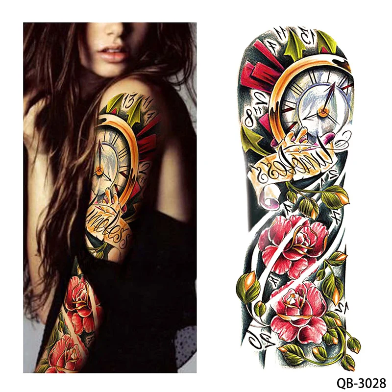 Переводные наклейки на все руки большие водонепроницаемые переводные 1