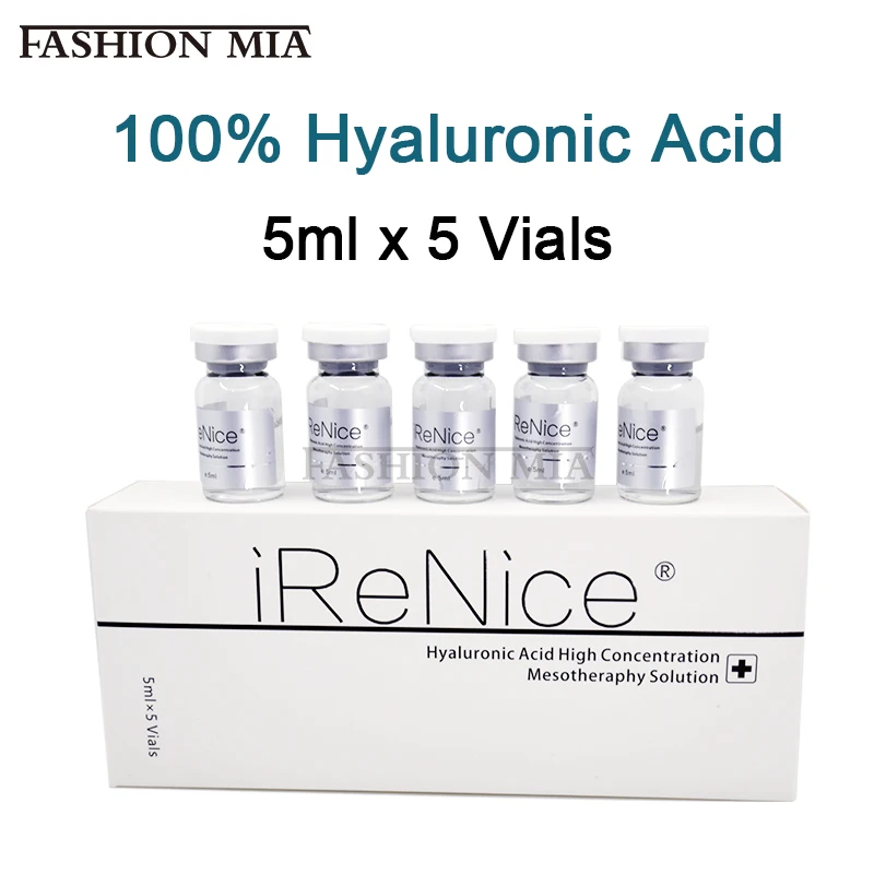 100% сшитого Гиалуроновая кислота 5 мл пистолет для мезотерапии ампулы Сыворотки