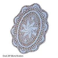 2838cm lace cotton table place mat cloth crochet placemat tea coffee drink pad christmas dining coaster cup mug doily kitchen