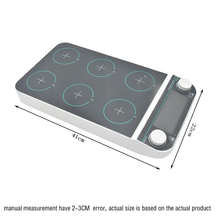 MMS6pro Multi-Position Magnetic Stirrer 1500rpm 6*500ml Electric Laboratory LCD Digital Display Mixer | Инструменты