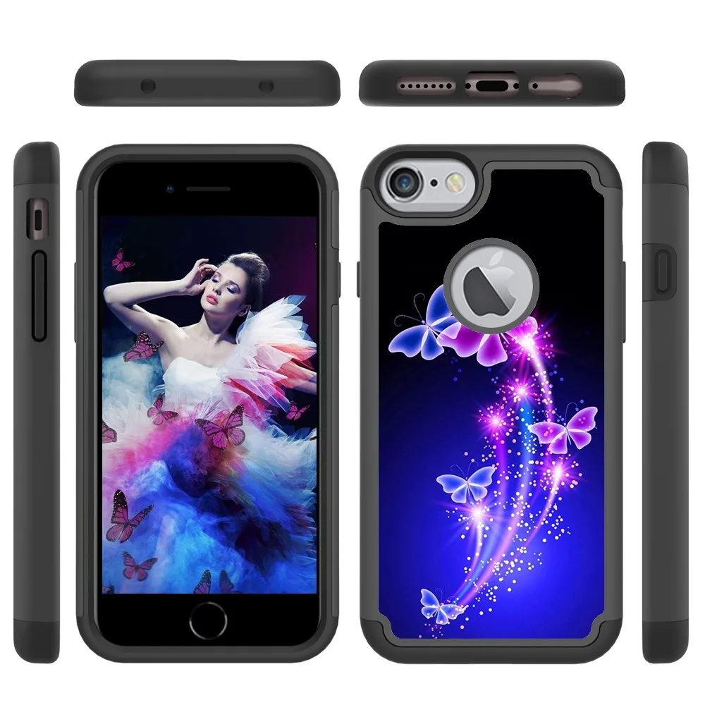 Милый чехол для телефона iphone 11pro ProMax XS Max XR 6 6S 7 8 3в1 силикагель поликарбонат