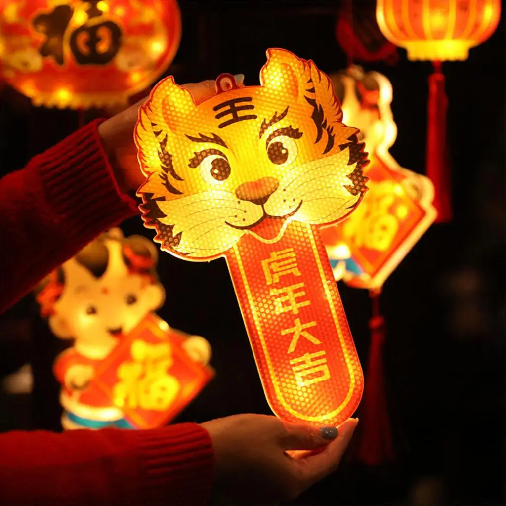 

LED New Year Hanging Light Lamp Suction Cup Spring Festival Pendant Chinese Lantern 3D for Party Yard Christmas Garden Home