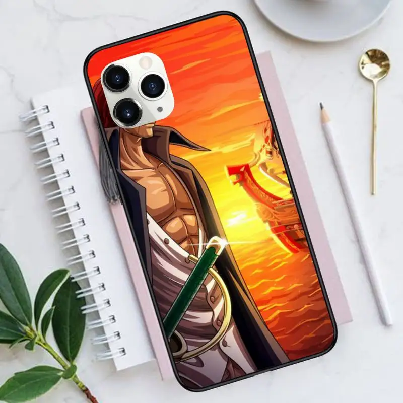 

One Piece Shanks Cartoons Phone Case for iPhone 11 12 mini pro XS MAX 8 7 6 6S Plus X 5S SE 2020 XR