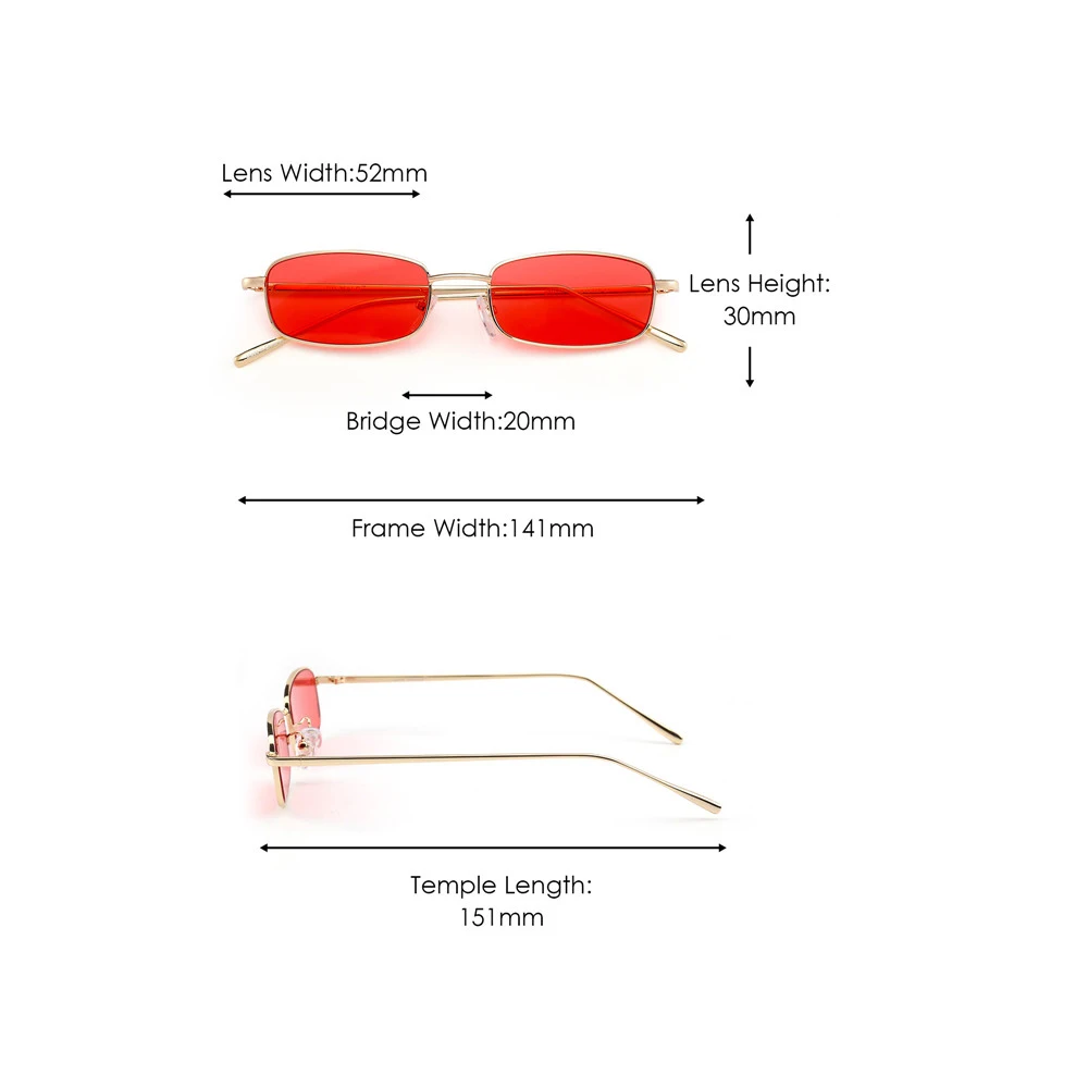 

JM Square Sunglasses for Women Men ZTMT0015