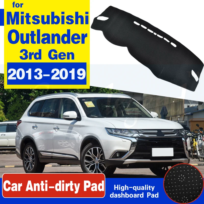 

Противоскользящий коврик для Mitsubishi Outlander 2013 ~ 2019 3-го поколения, накладка на приборную панель, Солнцезащитный коврик, аксессуары для автомоби...