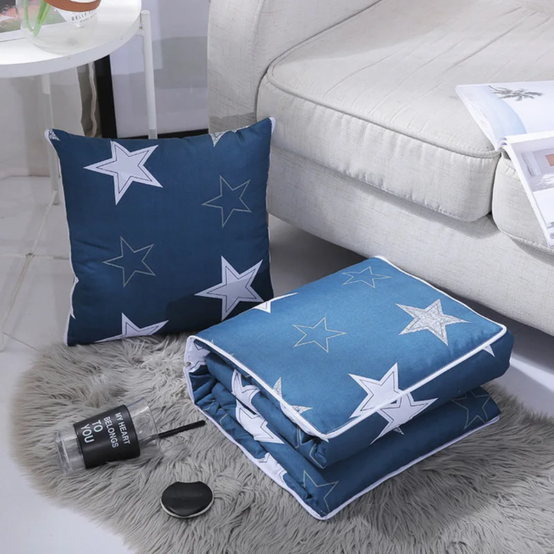 Шлифовальная печать теплое одеяло подушка многофунционная 2 в 1 дорожные офисные