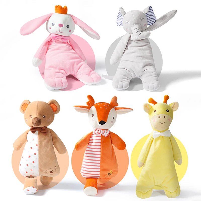 

Модное мягкое успокаивающее полотенце, плюшевые мягкие игрушки-животные, детский Кролик для сна, милая мультяшная плюшевая игрушка для дет...