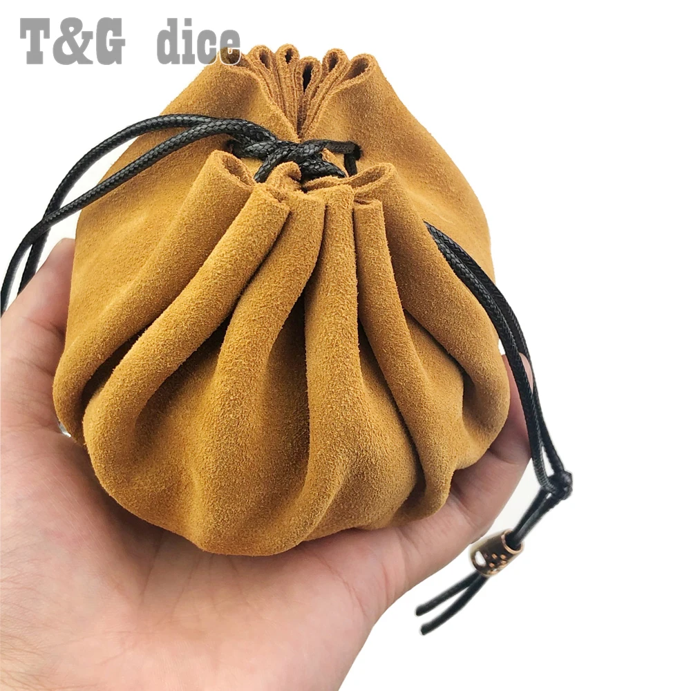 Портативный Забавный кожаный мешок на шнурке сумка для кости упаковка хранения