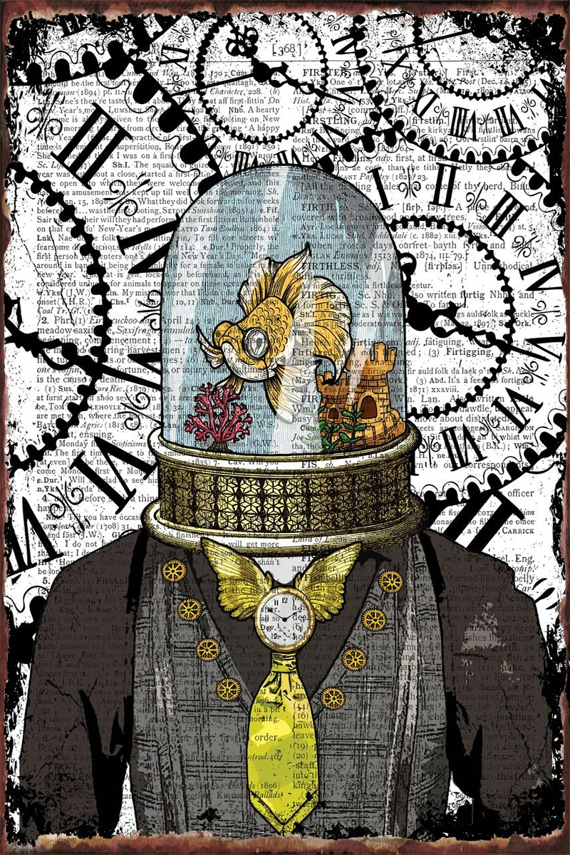 Креветин легкое настенное украшение для комнаты Ретро винтажный металлический