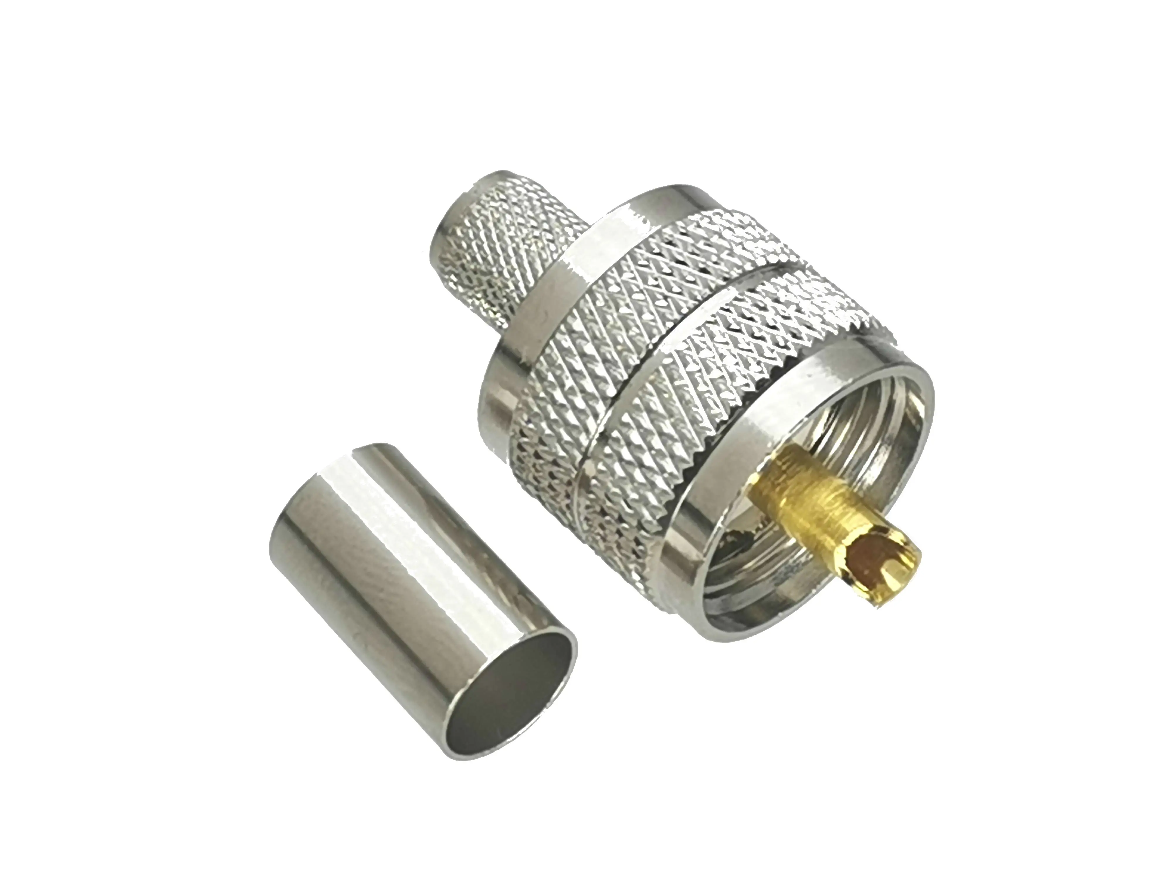 1 шт. разъем UHF PL259 штекер обжимной RG5 RG6 LMR300 RF адаптер коаксиальный высокого