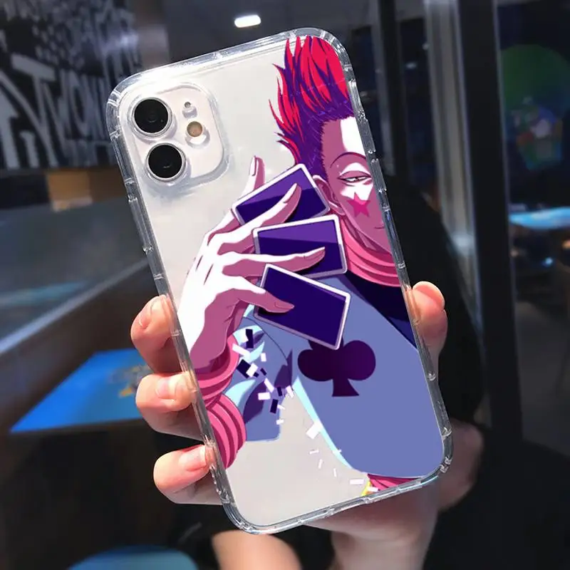 

Hisoka Anime Hunter X hunter Phone Case Transparent for Clear iPhone 11 12 mini pro XS MAX 8 7 6 6S Plus X 5S SE 2020 XR