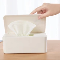 1pc wet tissue box baby wipes paper storage box dispenser holder household plastic dust proof with lid desktop seal tissue box