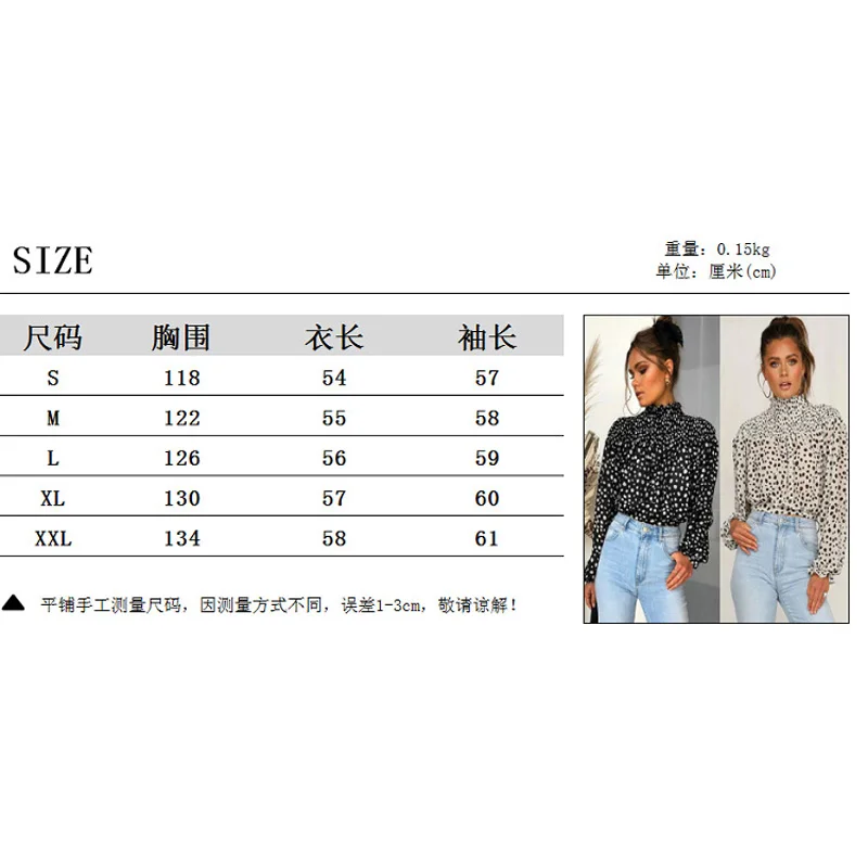 

Women Fashion Shirt Topsm Spotted Top Stylish Long Sleeve Lace-up Top Casual Blouse for Women Ladies Plus Size