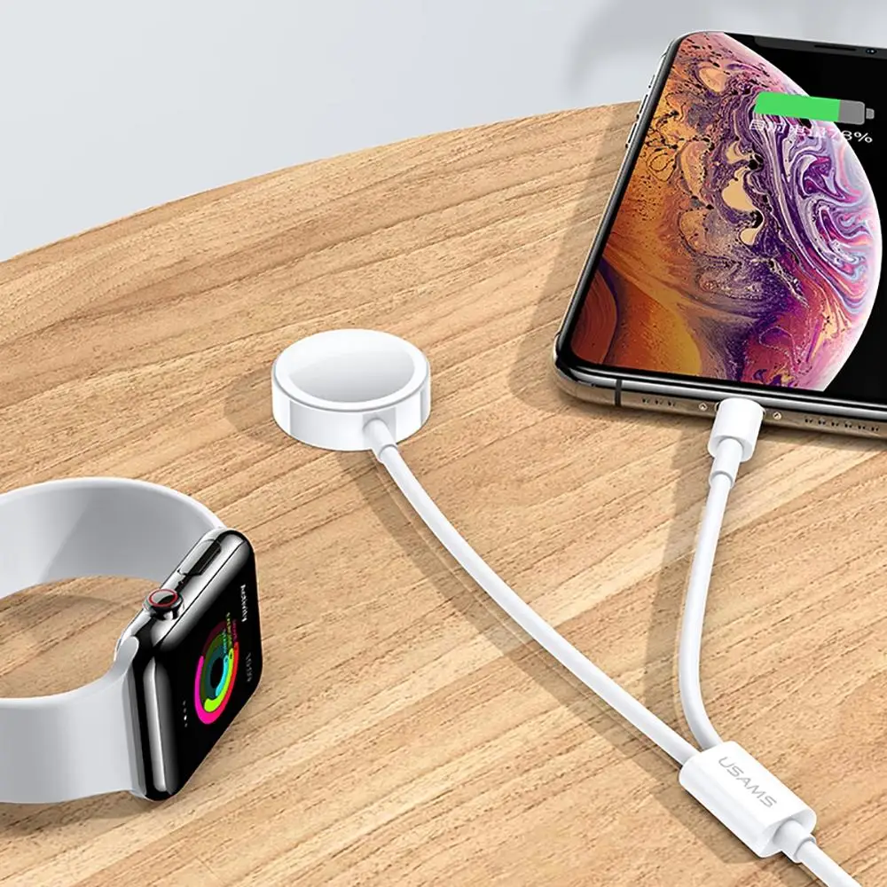 Для Apple Watch i Series 1 2 3 4 в usb зарядный кабель для iPhone 7 8 X XS Max XR беспроводное магнитное