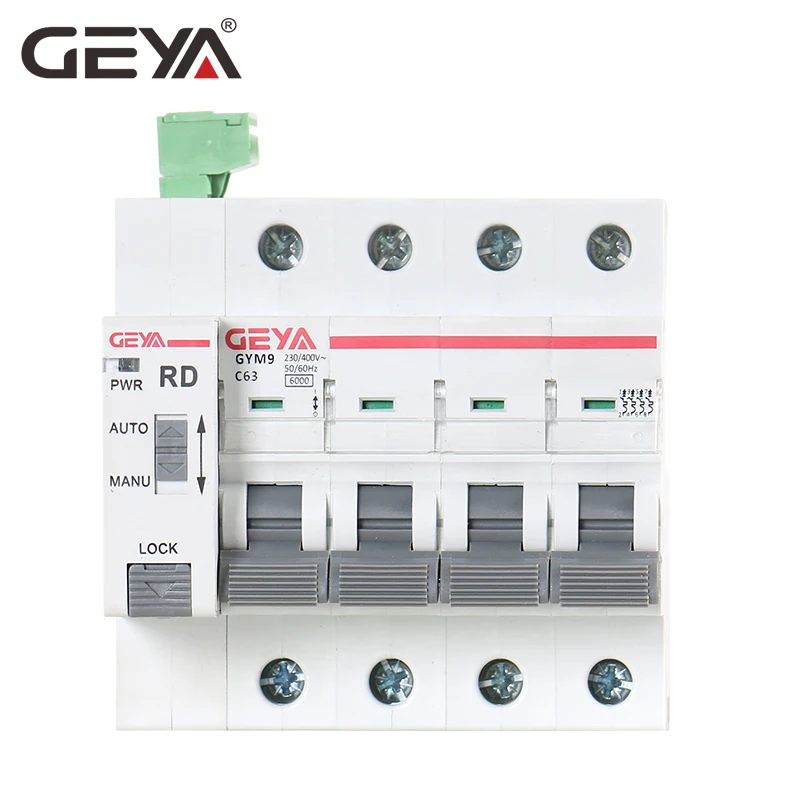 GEYA Din Rail GYM9 4P MCB с Autoreclose устройство автоматического возврата в исходное положение