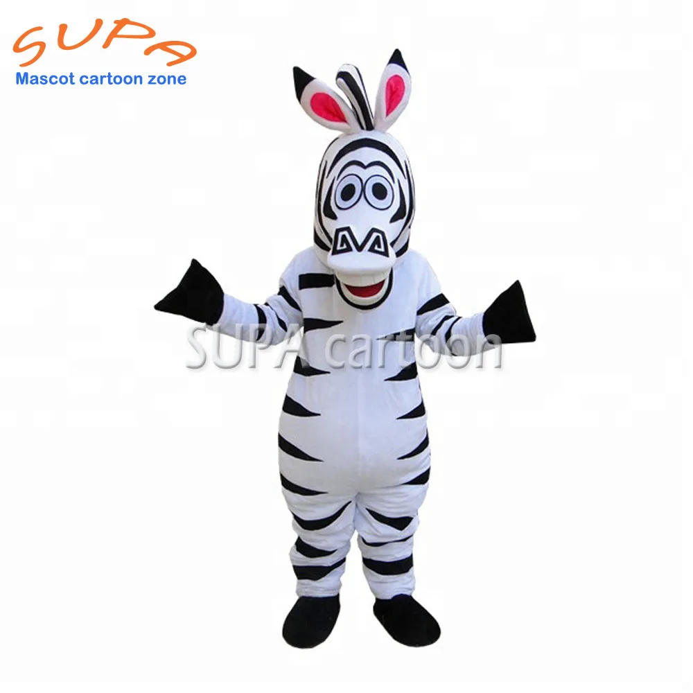 

Customized party acting zebra cartoon mascot costume adult walking zebra movie costume for advertising event