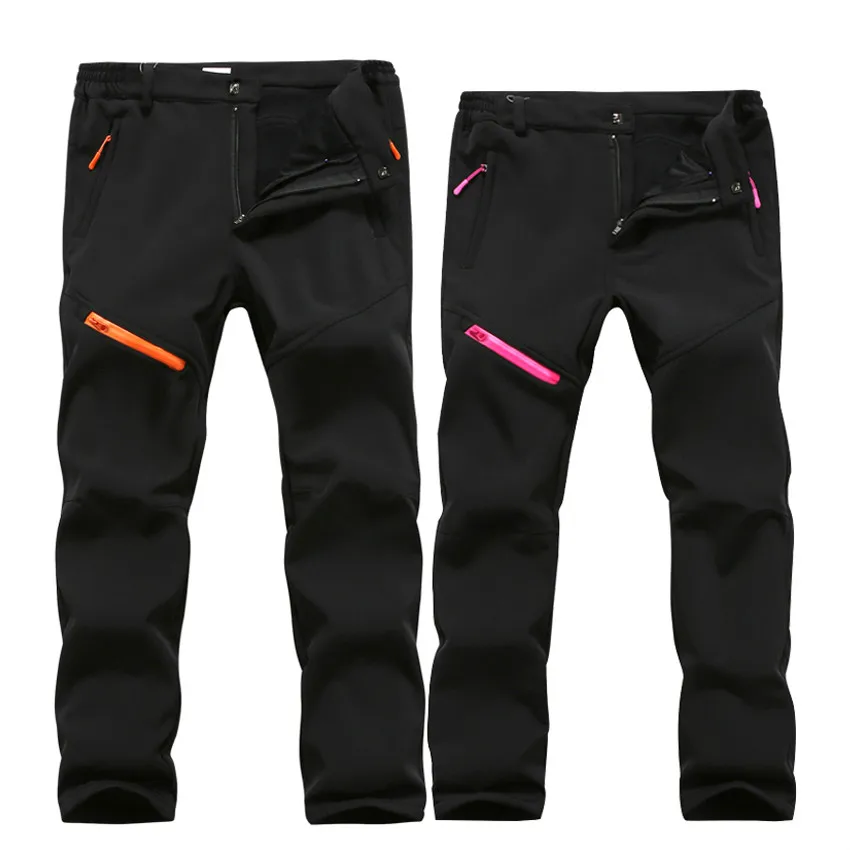 

LOFTYSTONE Winter Men Women's Softshell Fleece Hiking Pants Outdoor Sports Skiing Trekking Hiking Camping Warm Trousers VA803