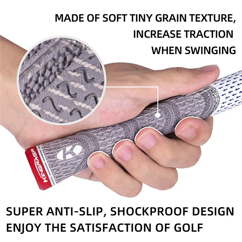 

New Anti-skid Shock-absorbing Golf Grips High Quality Rubber Golf Driver Grips Wear-resisting Golf Grips Grip Putter Grips