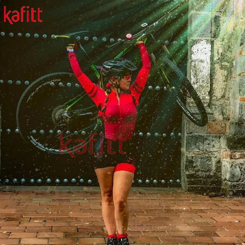 Kafitt костюм из Джерси для велоспорта мужской и женский комбинезон с длинными