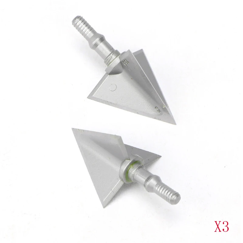 6/9/12 шт. фиксированный наконечник стрелы с 3 лезвиями 100 зерна из нержавеющей стали