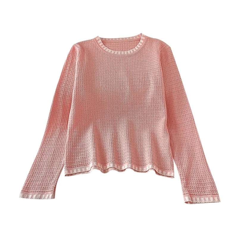 Женская футболка с длинным рукавом и круглым вырезом | одежда