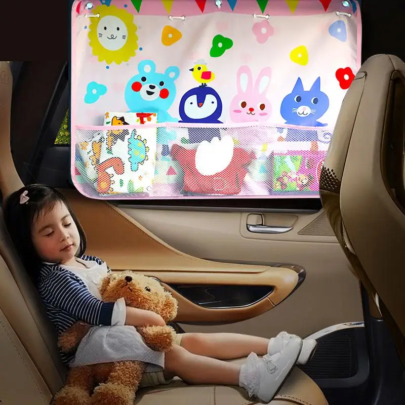 Креативные Мультяшные автомобильные занавески на окно солнцезащитный козырек