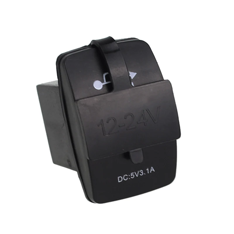 3.1A 5V Car Dual USB Socket Charger Boat Shaped Output 12-24V Power Adapter for Motorbike Caravans |