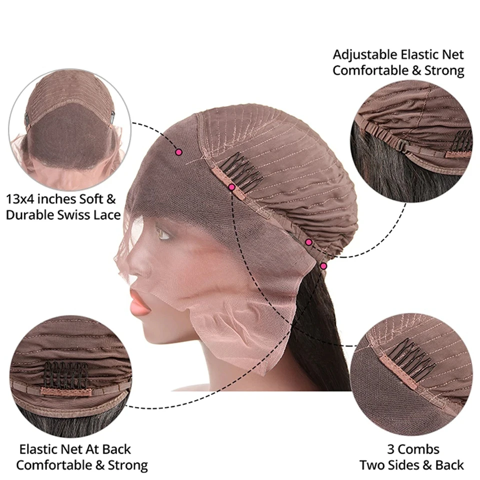 Светло голубой парик 8 28 дюймов бразильские волосы Remy фронта шнурка prepucked Glueless