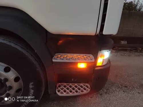 1X24 в янтарный светодиодный боковой маркер для Scania 6 серии отражатель боковой габаритный фонарь для грузовика предупреждающий светильник светодиодный светильник для прицепа грузовика