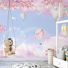 Фотообои 3D, ручная роспись, мечта, облако, рай, воздушный шар, детская комната, Креативные обои 3 D