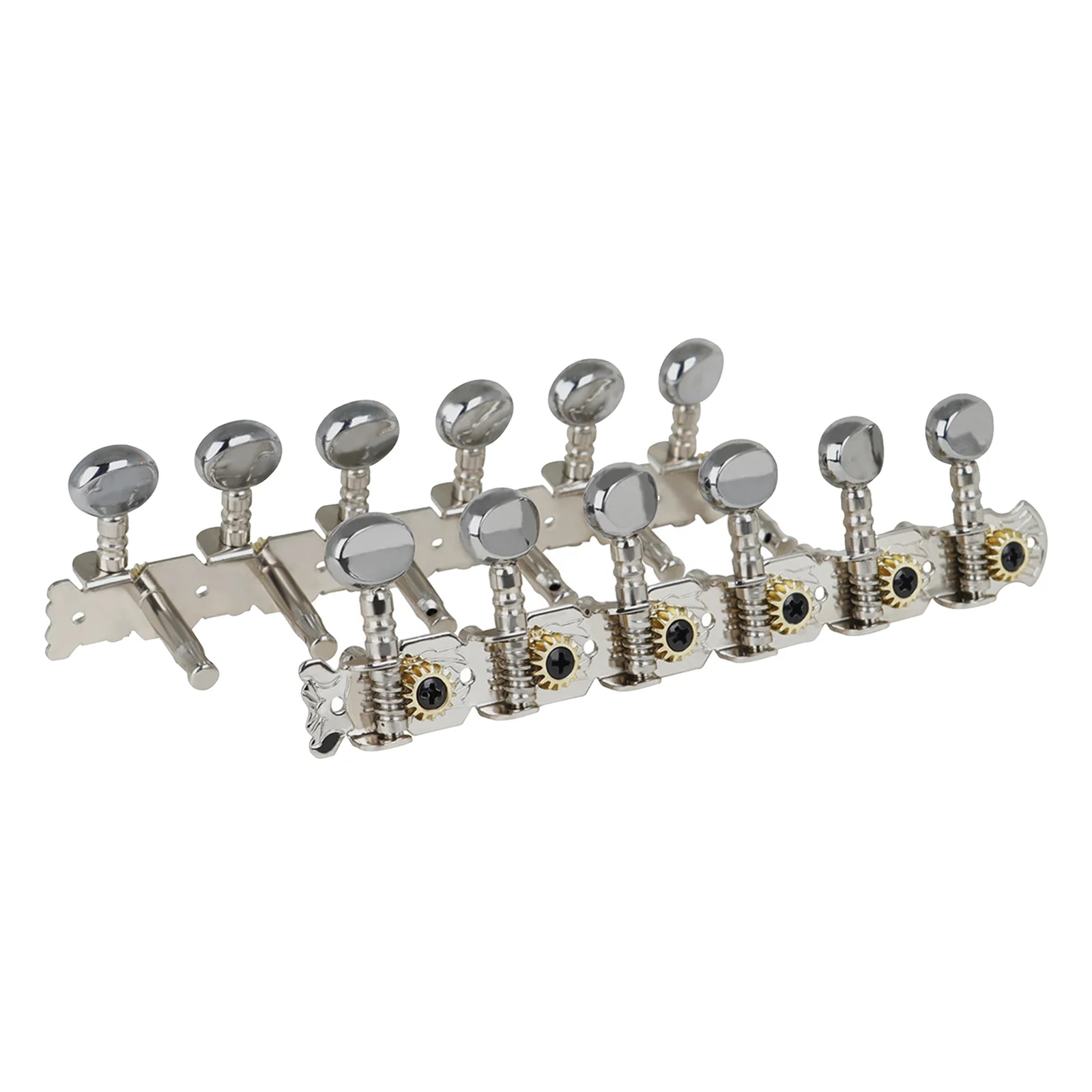 

Retro 12-string Guitar Tuning Keys Pegs Open Tuners String Tuner Knob Round Guitar Accs Replace Broken Parts