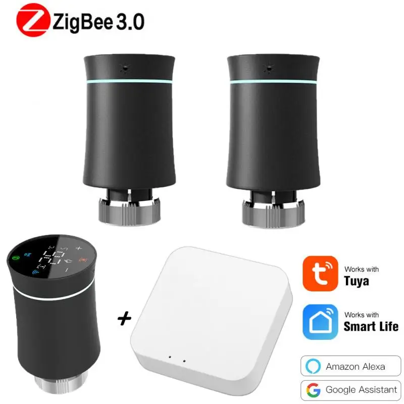 

Новый привод радиатора Tuya ZigBee3.0, клапан Tuya/smart Life, термостат с управлением через приложение, терморегулятор, TRV Alexa и Google ассистент